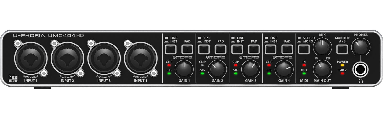 Внешняя звуковая карта с usb behringer umc404hd