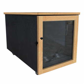 Sound Construction IsoBox Post - 14 Space, 45" D, Oak -Right