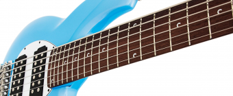 Music Man Bongo 6 HS - Firemist Gold - Pau Ferro Lined Fretless - Black Фото 4