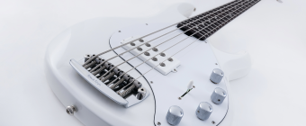 Music Man StingRay5 Neck Through H - Firemist Purple - Rosewood - Black