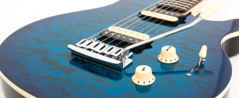 Music Man Axis Super Sport HH STD - Natural Gloss Quilt - Rosewood - No Pickguard