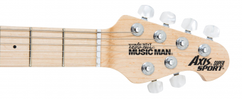 Music Man Axis Super Sport Semi Hollow HH Trem - Trans Gold Flame - Maple Matching Headstock - No Pickguard Фото 5