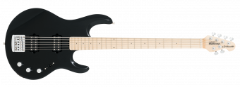 Music Man Silhouette Bass E-E - Black - Maple - No Pickguard