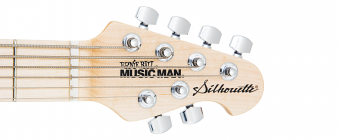 Music Man Silhouette Bass E-E - Black - Maple - No Pickguard Фото 5