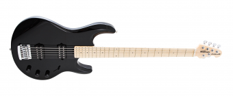 Music Man Silhouette Bass E-E - Black - Maple - No Pickguard Фото 2