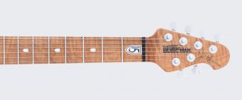 Music Man JP15 7 - Sahara Burst Flame - Roasted Maple - No Pickguard Фото 6