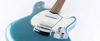 Music Man StingRay Guitar HH Trem - Vintage Turquoise - Figured Roasted Maple/Maple - Parchment Фото 16