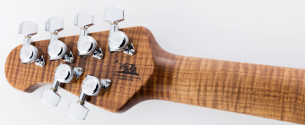 Music Man StingRay Guitar HH Trem - Vintage Turquoise - Figured Roasted Maple/Maple - Parchment Фото 6