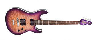 Music Man Steve Morse Y2D Trem - Purple Sunset Quilt - Rosewood Matching Headstock - No Pickguard Фото 2