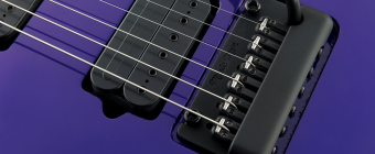 Music Man John Petrucci Piezo - Stealth Black - Maple/Ebony - Shield Inlays Фото 10