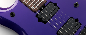 Music Man Lefty John Petrucci 7 Piezo - Firemist Purple - Figured Maple/Rosewood Shield Inlays - No Pickguard Фото 8