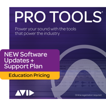 AVID Pro Tools 1-Year Software Updates + Support Plan NEW Education