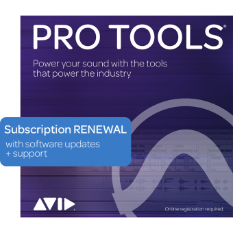 AVID Pro Tools 1-Year Subscription RENEWAL (Electronic Delivery)