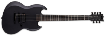 ESP LTD VIPER-7 BARITONE BLACK METAL Black Satin