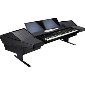 Argosy D15KL-DR800-B-B Dual 15KL Keyboard Workstation w/800 Rack Modules and Black End Panels