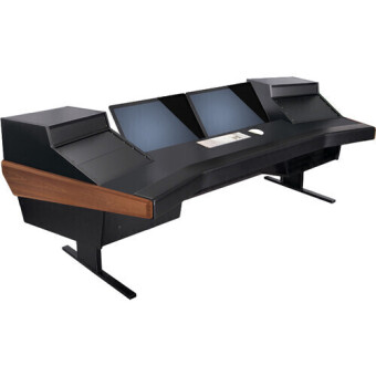 Argosy D15L-DR825-B-M Dual 15L Workstation w/825 Rack Modules and Mahogany End Panels