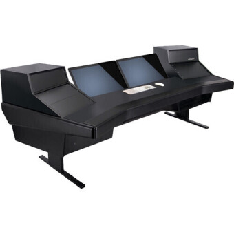 Argosy D15L-DR847-B-B Dual 15L Workstation w/847 Rack Modules and Black End Panels