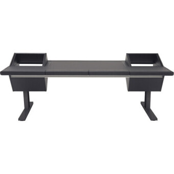 Argosy Eclipse Universal EG4-U1260-RR-B-M-B w/Rack Left & Right, 1260mm Center Desk, Mahogany EPs, Black legs Фото 5