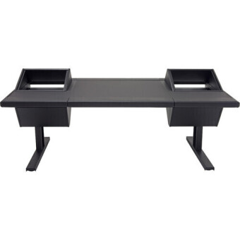 Argosy Eclipse Universal EG4-U960-RR-B-M-B w/Rack Left & Right, 960mm Center Desk, Mahogany EPs, Black legs Фото 6