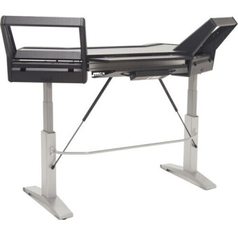 Argosy Halo-E2-H-B-T-S Halo Height Adjustable Desk, Black Traceless Top & Silver Legs Фото 3