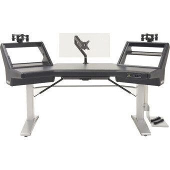 Argosy Halo-E2-XC-H-B-T-S Halo E Ultimate, 2 Rack Shelves,160 Speaker Platforms, Accessory Drawer,D8 MonitorArm, CPU Shelf, Black Top Фото 6