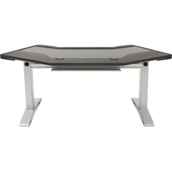 Argosy Halo-G-B-T-S Halo G Desk w/Black End Panels,Black Top, and Silver Legs Фото 2