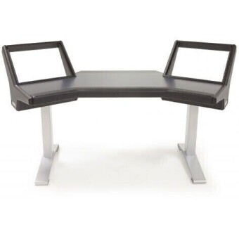 Argosy Halo-H-B-T-S Halo Desk w/Black End Panels,Black Surface, and Silver Legs Фото 4