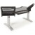 Argosy Halo-H-B-T-S Halo Desk w/Black End Panels,Black Surface, and Silver Legs Фото 2