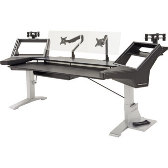 Argosy Halo-K88-XC-B-S Halo K88 Ultimate-HaloK88,2 Shelves,Pr 160 Spkr Platforms,Kybrd Try,2)D8 Monitor Arms,CPU Shelf