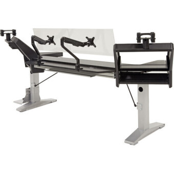 Argosy Halo-K88-XC-B-T-S Halo K88 Ultimate w/2)Shelves,Pr160SpkrPltfms,kybrdTry,2)D8MonitorArms, CPUShelf, Black Top Argosy Halo-K88-XC-B-T-S Halo K88 Ultimate w/2)Shelves,Pr160SpkrPltfms,kybrdTry,2)D8MonitorArms, CPUShelf, Black Top Фото 5