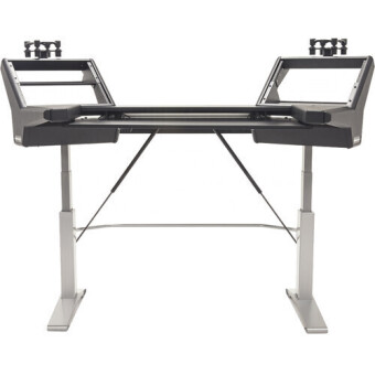 Argosy Halo-K-E2-L-B-T-S Halo Keyboard Height Adj Plus, 2 Rack Shelves, Pair 160 Speaker Platforms,w/Black top, Silver Legs Фото 6