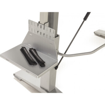 Argosy Halo-K-E2-XC-B-M-S Halo K Height Adj Ultimate-HaloK Mah,2Shelves,Pr 160 SpkrPlatform,KybdTray,D8 MonitorArm, CPU Shelf Фото 2