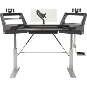 Argosy Halo-K-E2-XC-B-M-S Halo K Height Adj Ultimate-HaloK Mah,2Shelves,Pr 160 SpkrPlatform,KybdTray,D8 MonitorArm, CPU Shelf Фото 7