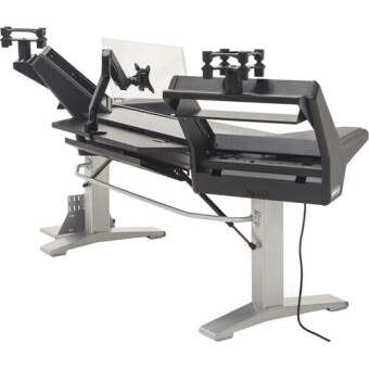 Argosy Halo-K-E2-XC-B-S Halo K Height Adj Ultimate-HaloK,2Shelves,Pr 160 SpkrPlatform,KybdTray,D8 MonitorArm, CPU Shelf Фото 5