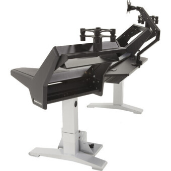 Argosy Halo-K-XC-B-T-S Halo K Ultimate,2 Shelves,160 Spkr Platforms,Kybrd try,D8 Monitor Arm, CPU Shelf,Black Top Фото 4