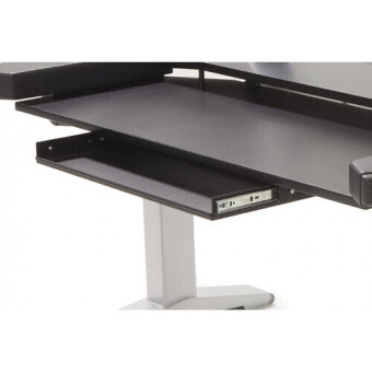 Argosy Halo-K-XC-B-T-S Halo K Ultimate,2 Shelves,160 Spkr Platforms,Kybrd try,D8 Monitor Arm, CPU Shelf,Black Top Фото 2