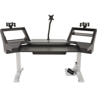 Argosy Halo-K-XC-B-T-S Halo K Ultimate,2 Shelves,160 Spkr Platforms,Kybrd try,D8 Monitor Arm, CPU Shelf,Black Top Фото 5