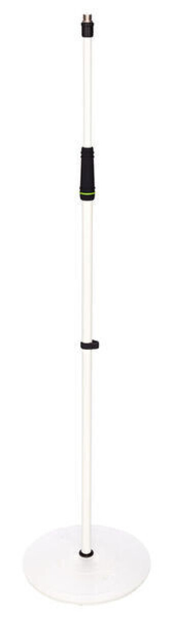 Gravity MS 23 W - Microphone Stand with Round Base, White