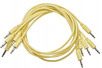 Black Market Modular patchcable 5-Pack 100 cm yellow