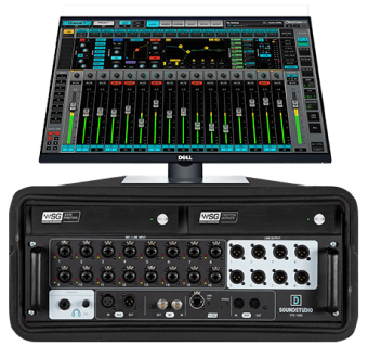 Waves SOUNDGRID Complete eMotion LV1 Proton Live Mixing System + 16-Preamp stagebox