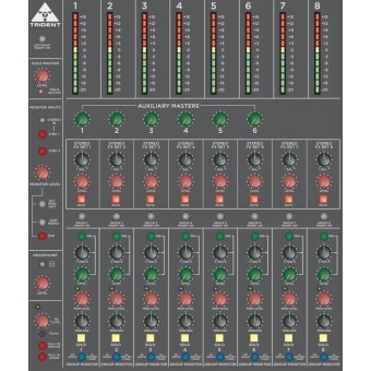 Trident 68 - 16 Channel 8 Buss Console With LED Meter Bridge Фото 4