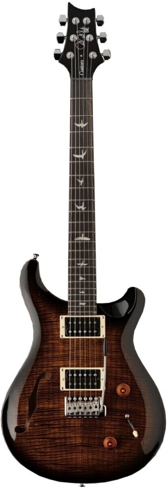 PRS SE Custom 22 Semi-Hollow Black Gold Burst