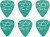 Ibanez B1000SV-GR Pick Steve VAI 6 pcs. Green Фото 2