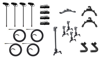 DPA 4099 CORE+ Classic Touring Kit, 4 Mics and accessories, Loud SPL, Peli case