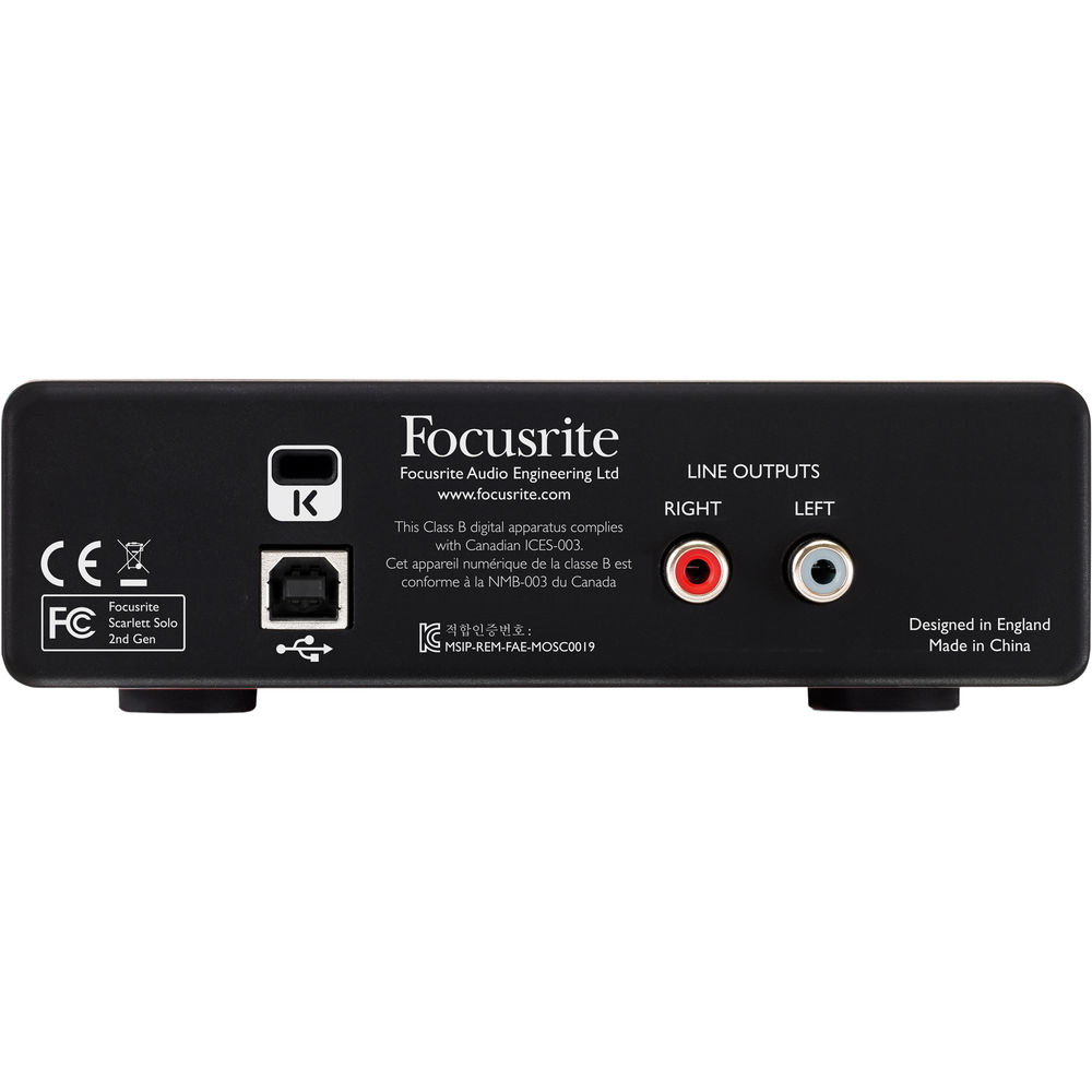 Звуковая карта focusrite scarlett solo 2nd gen